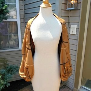 Ameenah Designs Geo Design Silk Shrug